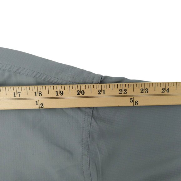 Drake Performance Fishing Button Front Shirt Mens Size S Gray Short Sleeve - Picture 4 of 16